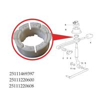 Gearshift Manual Transmission Shift Lever Bearing #25111220600 for E46 E90 | Includes 1 white plastic gear selector component designed as a direct replacement part