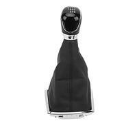 Gearshift Stick Boot, Decorative Gear Dust Cover PU Leather Corrosion Resistant for Automobiles Replacement for Ford MK2 2005-2011 (6th Gear)