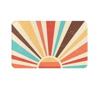 Gearsly Door Mat 50 X 80 cm,Colorful Boho Sun Sunshine Rainbow Front Door Mats Indoor Washable,Kitchen Dirt Trapper Doormat Non-slip,Absorbent Inside Entrance Rug Floor Mat for Entryway Pets Dogs