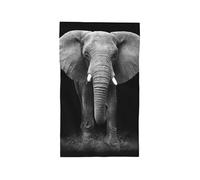 Gearsly Kitchen Hand Towels,Elephant Black White African Animal Dish Towel,Super Absorbent Tea Towels,Cute Soft Kitchen Bathroom Decorations Guest Towel,Gifts for Women Men