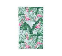 Gearsly Kitchen Hand Towels,Green Tropical Leaves Pink Flamingo Dish Towel,Super Absorbent Tea Towels,Cute Soft Kitchen Bathroom Decorations Guest Towel,Gifts for Women Men