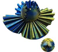 GearSphere - The Whirling Wonder Fidget Gear Ball, Gear Ball, Gear Ball 3D Printed Gear Ball Spin Ball or Cube Fidget Toy,Stress Ball,Gear Ball Fidget Toy for Stress and Anxiety Relaxing (E)