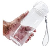 GearTek Tritan Clear Water Bottle | BPA Free 750ml Sports Water Bottle | Leak Proof Re-Usable Flip Top Plastic Drinks Bottles for Outdoors, Gym, Cycling and Schools (White)