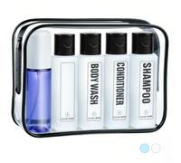 GearTrust 100ml Travel Bottles for Toiletries TSA Approved Travel Shampoo Bottles Leakproof, Small Size Plastic Squeeze Liquid Containers Set with Spray Bottle -5 Pack