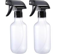 GearTrust Small Water Spray Bottle for Hair, Frosted Clear Plastic Small Squirt Bottle with Adjustable Mist/Stream, Refillable Empty Mister Spray Bottles for Hair, Plant, Cleaning, Pet, 10.1 oz /300ML