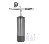 Gearwell Airbrush Compressor, Cordless Airbrush Gun, Rechargeable Spray Pen, Auto Start Stop Airbrush Kit, Handheld Painting Tool with 3 Paint Cups