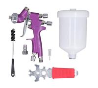 Gearwell Automotive Spray Gun, Paint Sprayer, Air Spray Gun, 1.3mm Nozzle, 500ml Pot, 2 Adjustment Knobs, Car Furniture Boat Painting Tool