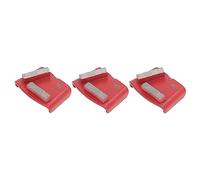 Gearwell Diamond Grinding Shoes, 3 Pcs Trapezoid Grinding Pads and Grinding Discs 30 Grit Red with 2 Long Teeth for Concrete Floor Polishing Tool