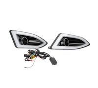 Gearwell Fog Lights, LED Front Bumper DRL Lamp Pair Compatible With Ford Edge 2015-2018, Left Right Daytime Running Light Assembly, Car Front Fog Lamp Replacement