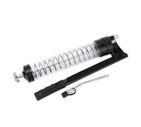 Gearwell Grease Gun, Transparent Tube Grease Tool, Dual Piston Grease Pump, 600CC Capacity, High Pressure Grip, Grease Filling Tool for Home and Agricultural Use