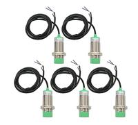 Gearwell Inductive Proximity Sensor, 5Pcs Approach Switch, NPN NO Proximity Detector, DC6-36V 15mm Detecting Distance, M30x1.5 Threaded Sensor, for Automation Detection System