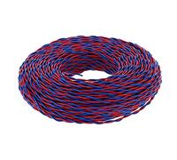 Gearwell Insulated Wire, PVC Coated Cable, Copper Electrical Wire, RVS-2 X 1 100M 56 Red Blue Wire, AC300V Hookup Cable