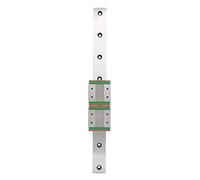 Gearwell Linear Guide Rail, Stainless Steel Mini Rail with Widened Slider Block, Slide Rail Linear Bearing for CNC 3D Printer, MGW12C-300-2R