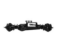 Gearwell Metal RC Axle Assembly, Front Axle for Axial RBX10 Ryft, Complete RC Car Front Axle, Crawler Truck Upgrade Parts, Metal Replacement Axle (Black)