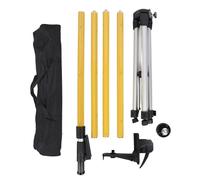 Gearwell Mounting Pole, Adjustable Telescoping Tripod, Height Adjustable Pole, Non Slip Rubber Feet, 3 Meter Level Tripod, Heavy Duty Joints for Surveying