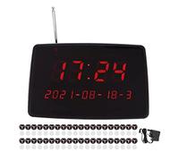 Gearwell Pager System, Wireless Calling System with RF Technology and Adjustable Volume, Restaurant Buzzer System Supports 400 Pagers