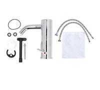 Gearwell Sensor Faucet, Automatic Infrared Touchless Water Tap, G1 2in DN15 Female Thread Hot Cold Mixer Brass Faucet for Basin and Sink