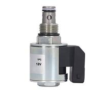 Gearwell Solenoid Valve, Excavator Shutoff Valve Control Solenoid, 12V 6401312 Solenoid Valve Compatible with JCB Backhoe 3CX 4CX 4C Long Tail