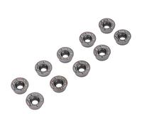 Gearwell Turning Inserts, 10Pcs Carbide Indexable Inserts Lathe Cutter Blades for CNC Turning Tools, for Wood & Metal Milling