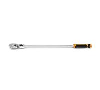 GEARWRENCH 1/2" Drive 90 Tooth Dual Material Locking Flex Head Teardrop Ratchet 24" - 81372T, Multi, One Size
