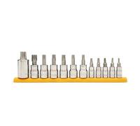 GEARWRENCH 12 Piece 1/4 3/8 1/2 Drive Tamper Proof Torx Bit Set | 87192