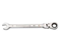 GEARWRENCH 12mm 4 Degree Swing Arch 12 Point Flex Head Ratcheting Combination Wrench - 86712