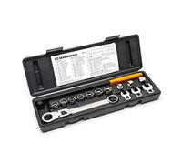 GEARWRENCH 15 Pc. Serpentine Belt Tool Set with Locking Flex Head Ratcheting Wrench - 89000 , Black