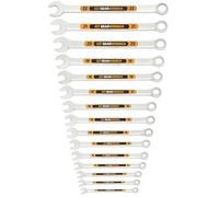 GEARWRENCH 15 Piece 12 Point Metric Hi-Viz Long Pattern Combination Wrench Set | 81902H