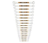 GEARWRENCH 18 Piece 12 Point Metric Hi-Viz Long Pattern Combination Wrench Set | 81920H