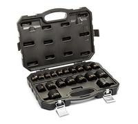 GEARWRENCH 19 Piece 1/2" Drive 6 Point SAE Hi-Viz Impact Socket Set | 84932H