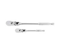 GearWrench 2 Pc. 1/4" and 3/8" Drive 84 Tooth Locking Flex Head Teardrop Ratchet Set