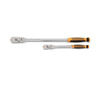 GEARWRENCH 2 Piece 1/4" and 3/8" Drive 120XP Dual Material Flex Handle Teardrop Ratchet Set | 81204XP