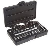 GEARWRENCH 27 Pc. 1/4" Drive 6 Pt. Pass-Thru Mechanics Tool Set, Standard SAE/Metric - 891427