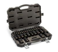 GEARWRENCH 29 Piece 1/2" Drive 6 Point Metric Hi-Viz Deep Impact Socket Set | 84935H