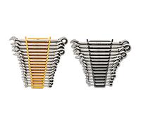 GearWrench 30 Piece 12 Point Ratcheting Combination SAE/Metric (1/4-1 in., 8-24 mm) Wrench Set with Wrench Racks - 86702
