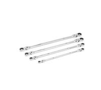 GEARWRENCH 4 Piece 90-Tooth 12 Point SAE Gearbox Double Flex Ratcheting Wrench Set | 86831