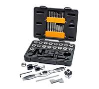 GEARWRENCH 42 Pc. SAE Ratcheting Tap and Die Set - 3885, Silver
