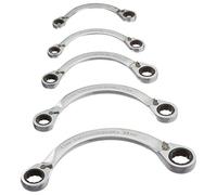 GEARWRENCH 5 Pc. 12 Pt. Reversible Half Moon Double Box Ratcheting Wrench Set, Metric - 9850
