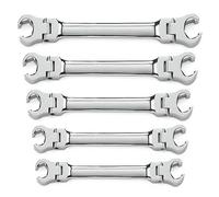 GearWrench 5 Pc. Flex Head Flare Nut Wrench Set, SAE - 81910