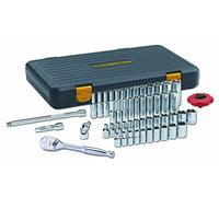 GEARWRENCH 51 Pc. 1/4 Inch Drive 6 Pt. 120XP Mechanics Tool Set, Standard & Deep, SAE/Metric - 80300P