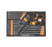 GearWrench 59 Piece 6 Point Combination Wrench and Hex Key Set in Foam Storage Tray - GWMSCWS6SAEMM