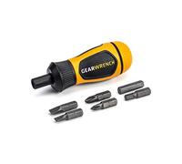 GEARWRENCH 6-in-1 Stubby Ratcheting Multi-Bit Driver - 80061R
