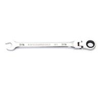 GEARWRENCH 7/16" 4 Degree Swing Arch 12 Point Flex Head Ratcheting Combination Wrench - 86744