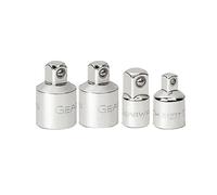GEARWRENCH 81217 1/4" Drive Adapter Set, 4 Piece, 3/8" & 1/2"