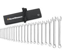 GearWrench 81916 12 Pt. Long Pattern Combination Wrench Set, 22 Pc, Silver