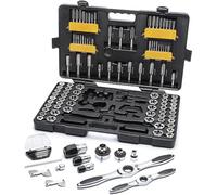 GearWrench 82812 SAE, Metric Ratcheting Tap and Die Set, 114 Pc.