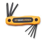 GearWrench 83507 Tamper Proof Torx Folding Hex Key Set, 8 Piece