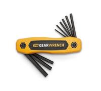GearWrench 83509 SAE Folding Hex Key Set, 9 Piece Alloy Steel
