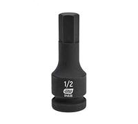 GearWrench 84636 1/2" Drive Hex Bit Impact SAE Socket 1/2", Black