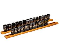 GearWrench 84784 1/4", 3/8" Drive Bolt Biter Impact Extraction Socket Set, 28 Pc.
